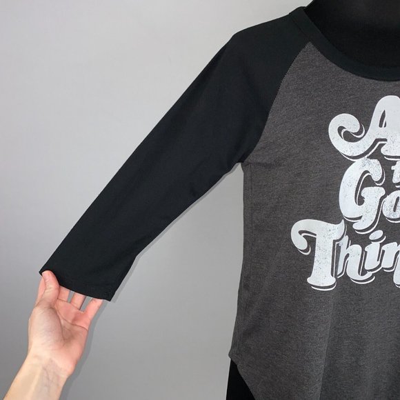 Chaser All The Good Things Raglan T-Shirt Women's Size S Graphic Print Classic - Picture 4 of 15